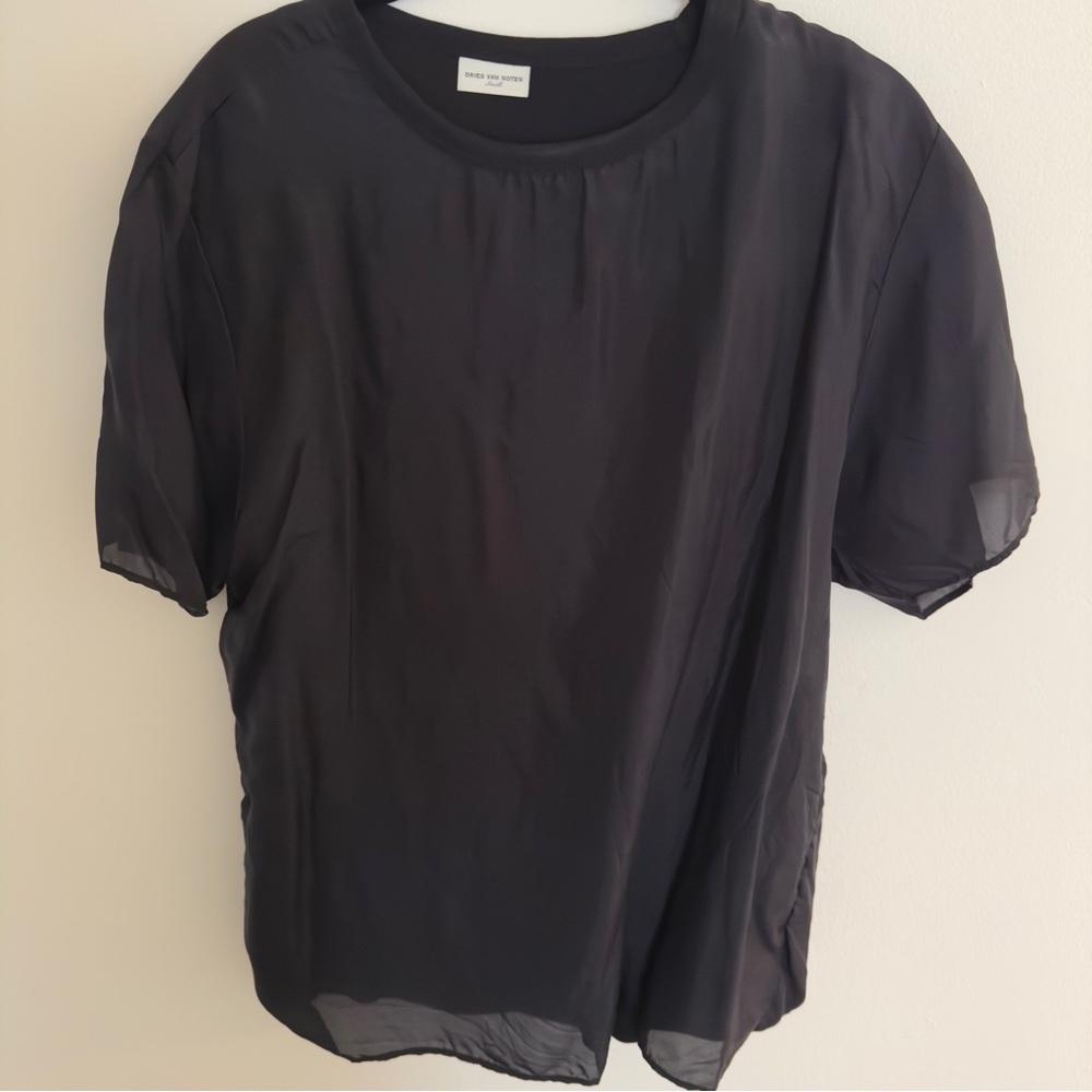 Dries Van Noten Silk Cotton T-shirt
